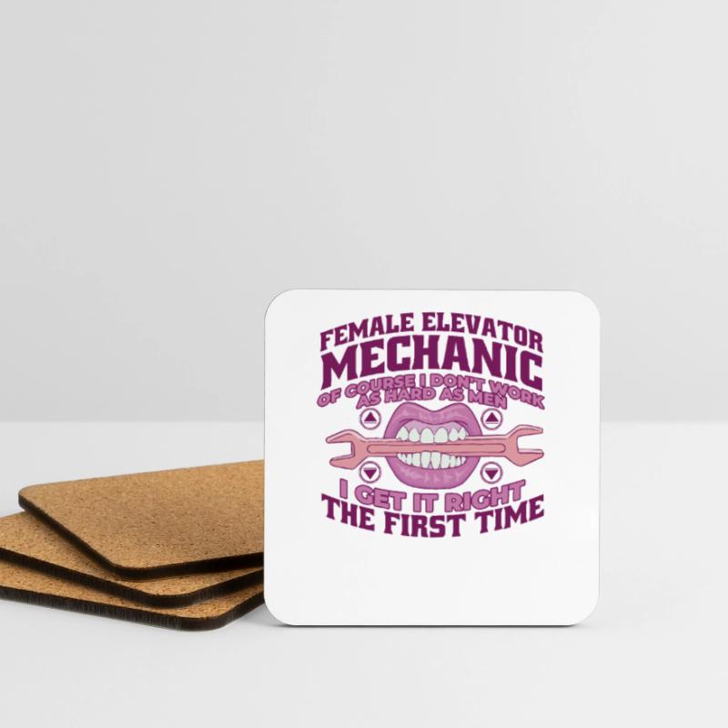 I Get It Right The First Time Inspector Elevator Coasters (set of 4)