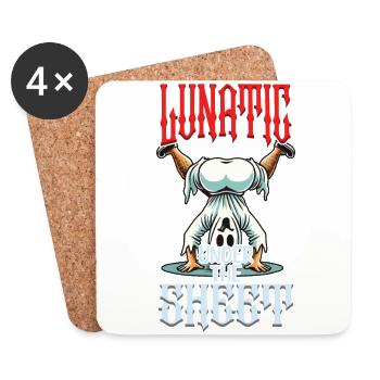 Funny Ghost Design Humorous Sarcastic - Coasters (set of 4) - white - Front