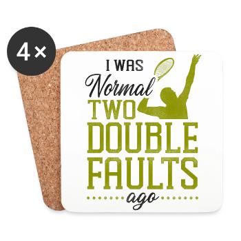Funny Tennis Player Racket I Was - Coasters (set of 4) - white - Front