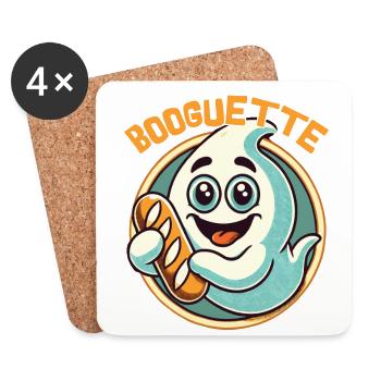 Baguette fantôme Boogette Joy - Dessous de verre (lot de 4) - blanc - Devant