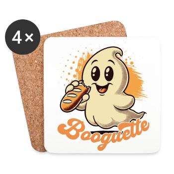 Ghost Baguette Lover Booguette - Dessous de verre (lot de 4) - blanc - Devant
