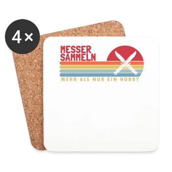 Messer Sammeln mehr als ein Hobby Lover Knife - Dessous de verre (lot de 4) - blanc - Devant