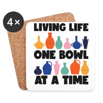 Pottery Ceramics Artist Living - Untersetzer (4er-Set) - Weiß - Vorne
