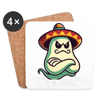 Mexican Ghost No Me Goasta Funny - Coasters (set of 4) - white - Front