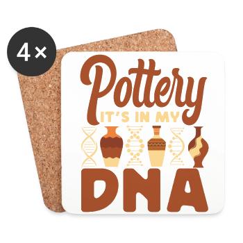 Pottery Ceramics Artist Pottery - Untersetzer (4er-Set) - Weiß - Vorne