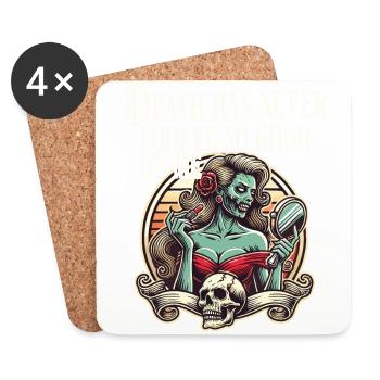 Death has never looked so good on me - Coasters (set of 4) - white - Front
