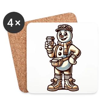 Funny Snobs Christmas Sarcasm - Coasters (set of 4) - white - Front
