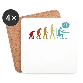 Dyslexia Evolution Dyslexia Apraxia Therapist - Coasters (set of 4) - white - Front