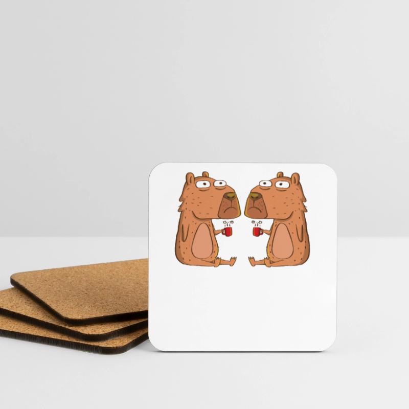 Programmierer Wombat Software Computer PC Untersetzer (4er-Set)