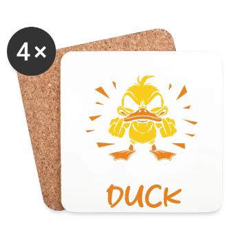 Ultimate Funny Ducks Perfect for Geeks Nerds - Coasters (set of 4) - white - Front