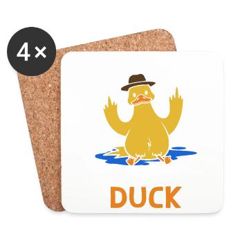 Ultimate Funny Ducks Perfect for Geeks Nerds - Coasters (set of 4) - white - Front