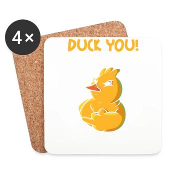 Ultimate Funny Ducks Perfect for Geeks Nerds - Coasters (set of 4) - white - Front