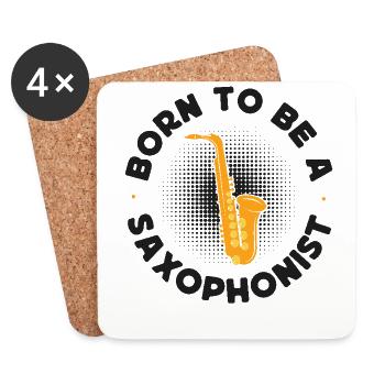 Saxophone Born To Be A Saxophonist - Untersetzer (4er-Set) - Weiß - Vorne