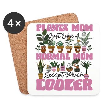 Plant Lover Gardening Mom Plant - Coasters (set of 4) - white - Front