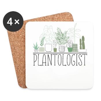 Plant Lover Gardening Plantologist - Untersetzer (4er-Set) - Weiß - Vorne