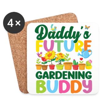 Plant Lover Gardening Toddler - Untersetzer (4er-Set) - Weiß - Vorne