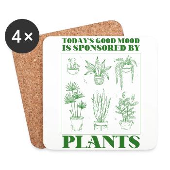 Plant Lover Gardening Today's Good - Untersetzer (4er-Set) - Weiß - Vorne