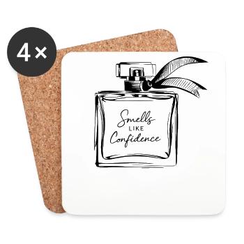 Scent of Self-Confidence Perfume Illustration - Coasters (set of 4) - white - Front