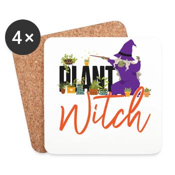 Plant Lover Gardening Halloween - Untersetzer (4er-Set) - Weiß - Vorne