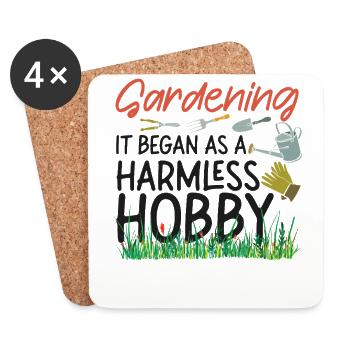 Amoureux des plantes Jardinage Jardinage - Dessous de verre (lot de 4) - blanc - Devant