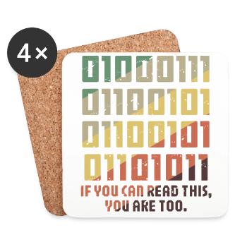 Science Nerd Physics Student Jokes Geek - Coasters (set of 4) - white - Front