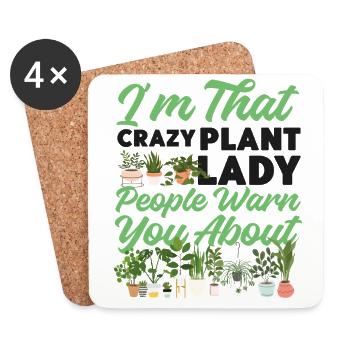 Plant Lover Gardening I'm That - Untersetzer (4er-Set) - Weiß - Vorne