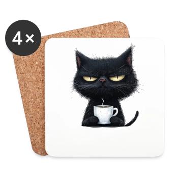 with coffee to personalize - Coasters (set of 4) - white - Front