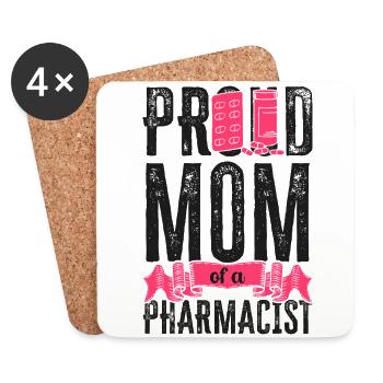 Pharmacy Tech Technician - Coasters (set of 4) - white - Front