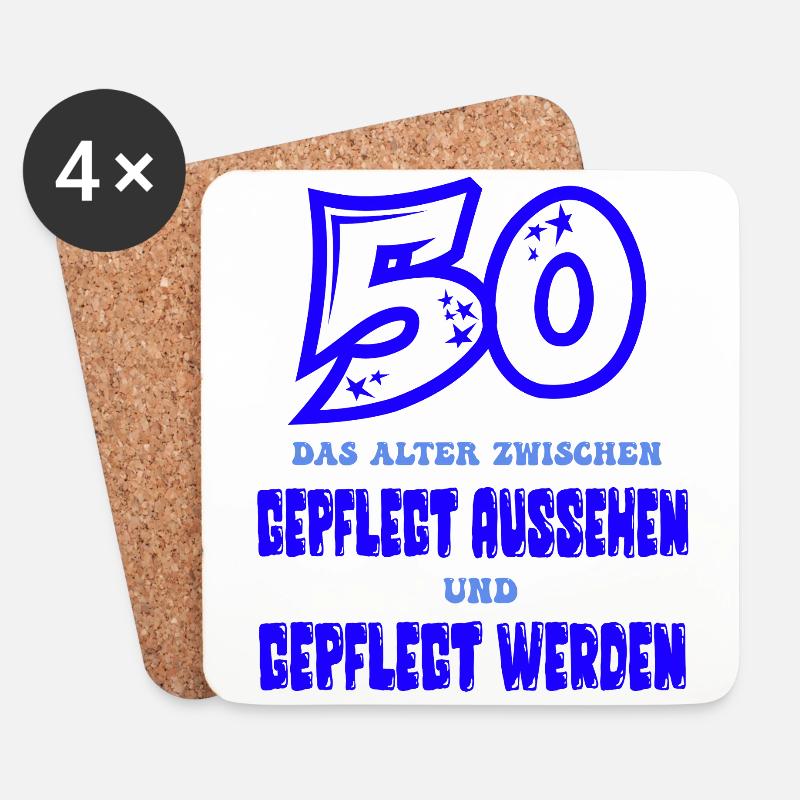 50 - Untersetzer (4er-Set) - Weiß