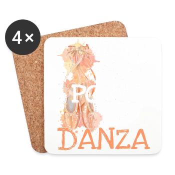 Heute Kann Ich Nicht, Ich Habe Tanz: Für Tänzer - Untersetzer (4er-Set) - Weiß - Vorne