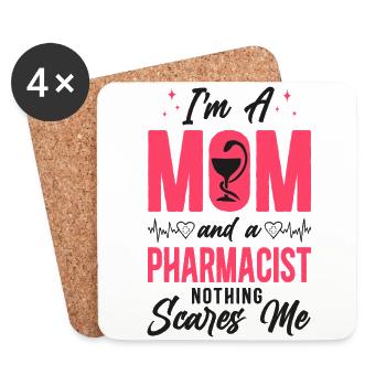 Pharmacy Tech Technician - Coasters (set of 4) - white - Front