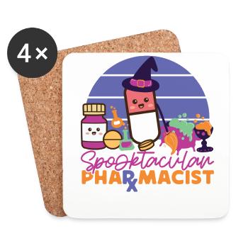 Pharmacy Tech Technician - Coasters (set of 4) - white - Front