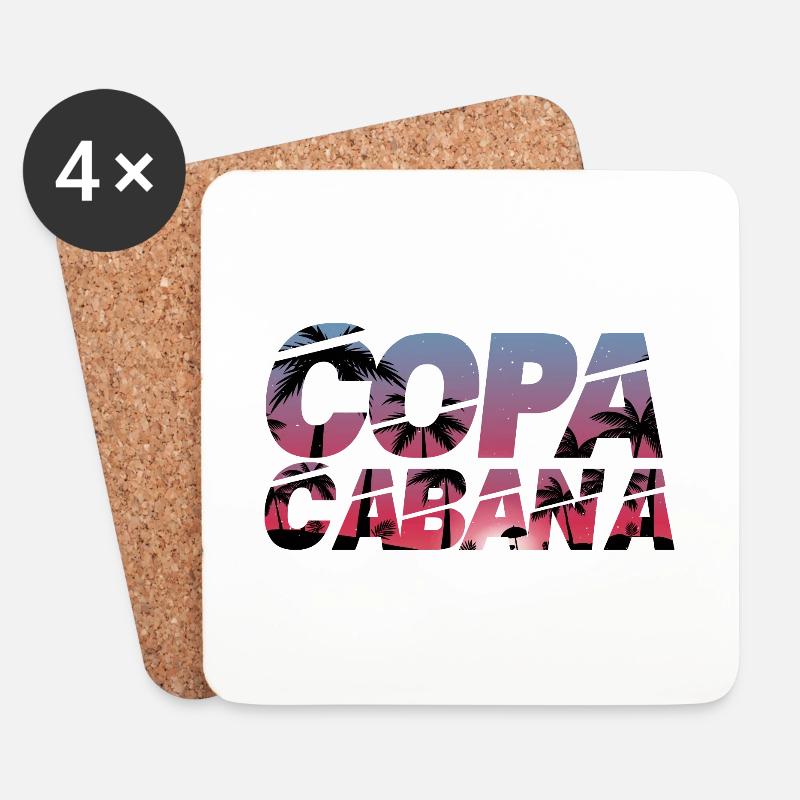 Copacabana - Untersetzer (4er-Set) - Weiß
