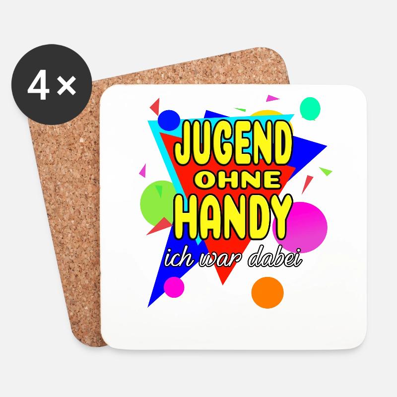 Jugend Ohne Handy - Ich War Dabei - Untersetzer (4er-Set) - Weiß