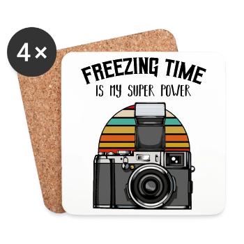 Photographer - Coasters (set of 4) - white - Front
