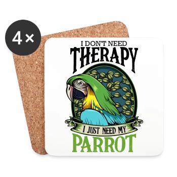 parrot - Coasters (set of 4) - white - Front
