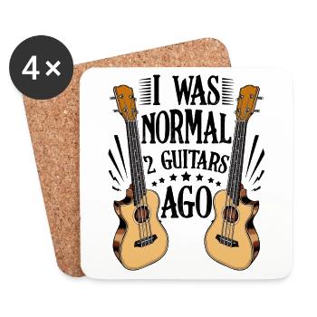 guitar - Coasters (set of 4) - white - Front