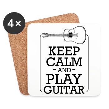 guitar - Coasters (set of 4) - white - Front