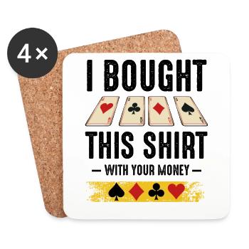 Poker - Coasters (set of 4) - white - Front