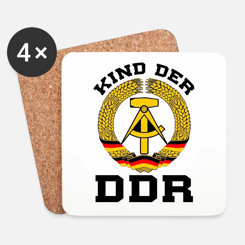Kind Der DDR - Untersetzer (4er-Set) - Weiß