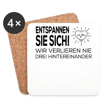 Arzt Spruch - Untersetzer (4er-Set) - Weiß - Vorne