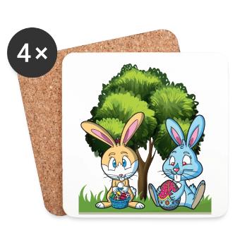 Easter easter easter Easter - Coasters (set of 4) - white - Front