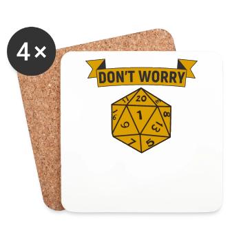 Don't Worry I have a Plan Pen and Paper RPG - Untersetzer (4er-Set) - Weiß - Vorne