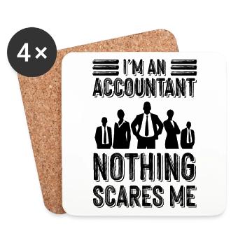 accountant accountant - Coasters (set of 4) - white - Front