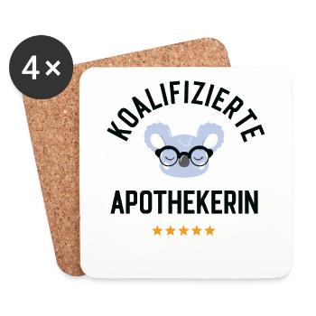 Koalifizierte Apothekerin Geschenk Lustig - Untersetzer (4er-Set) - Weiß - Vorne