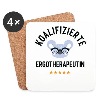 Koalifizierte Ergotherapeutin Geschenk Lustig - Untersetzer (4er-Set) - Weiß - Vorne