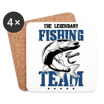 Fishing Team Legendary - Coasters (set of 4) - white - Front