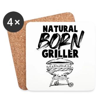 born griller grill - Untersetzer (4er-Set) - Weiß - Vorne