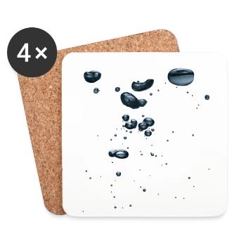 Bubble Water Costume Halloween Carnival Elements - Coasters (set of 4) - white - Front