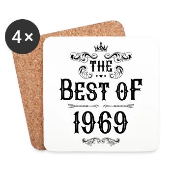 1969 best of - Untersetzer (4er-Set) - Weiß - Vorne